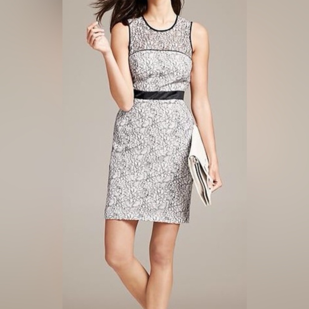 Banana Republic lace sheath dress